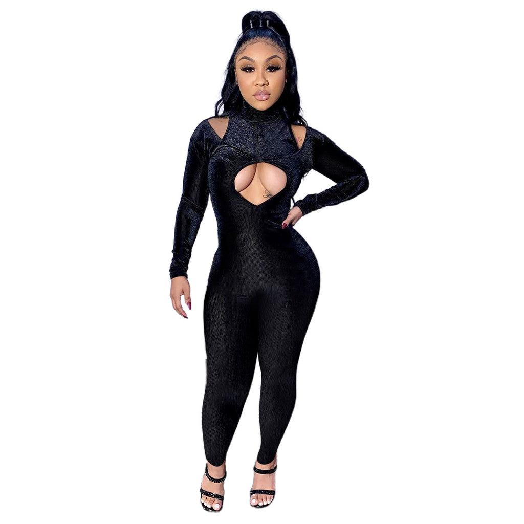 Velvet Luxe Casual Jumpsuit