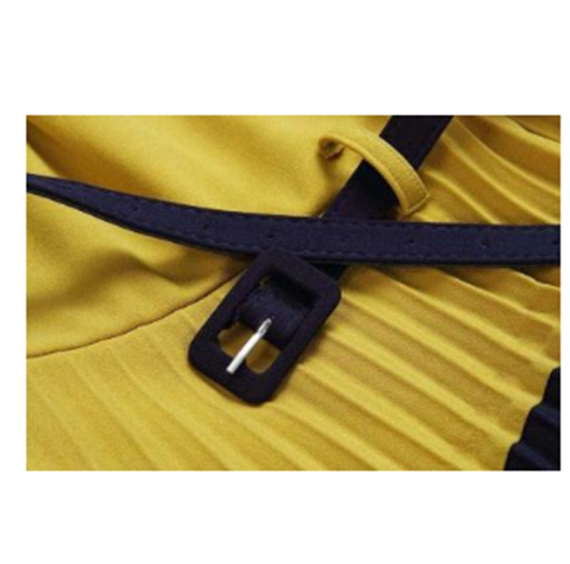 L&N Elegant Belted Midi Dress