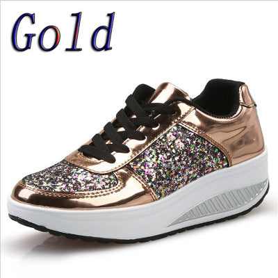 Luxe Glitter Platform Sneakers