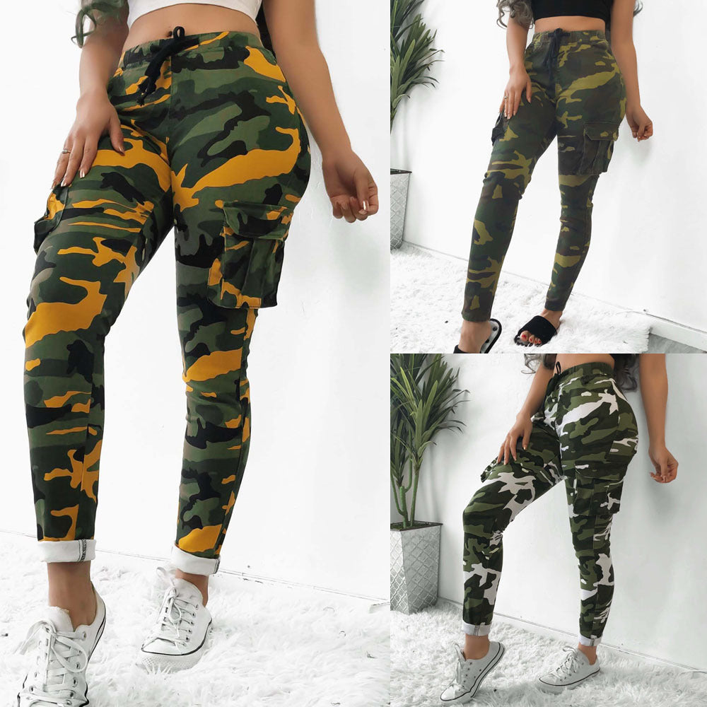 Urban Camo High-Waist Cargo Leggings