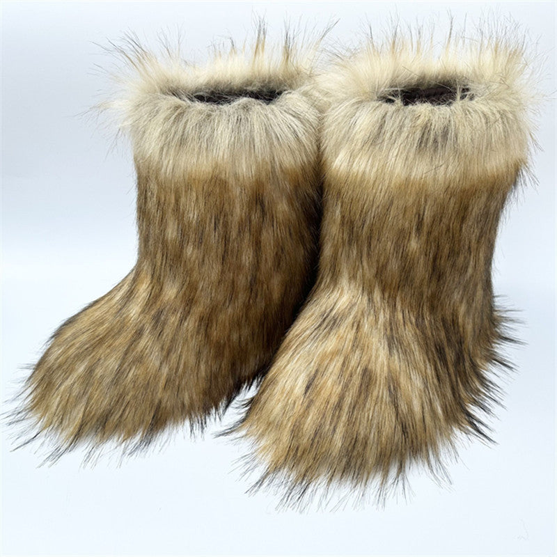 Cozy Luxe Faux Fur Winter Boots