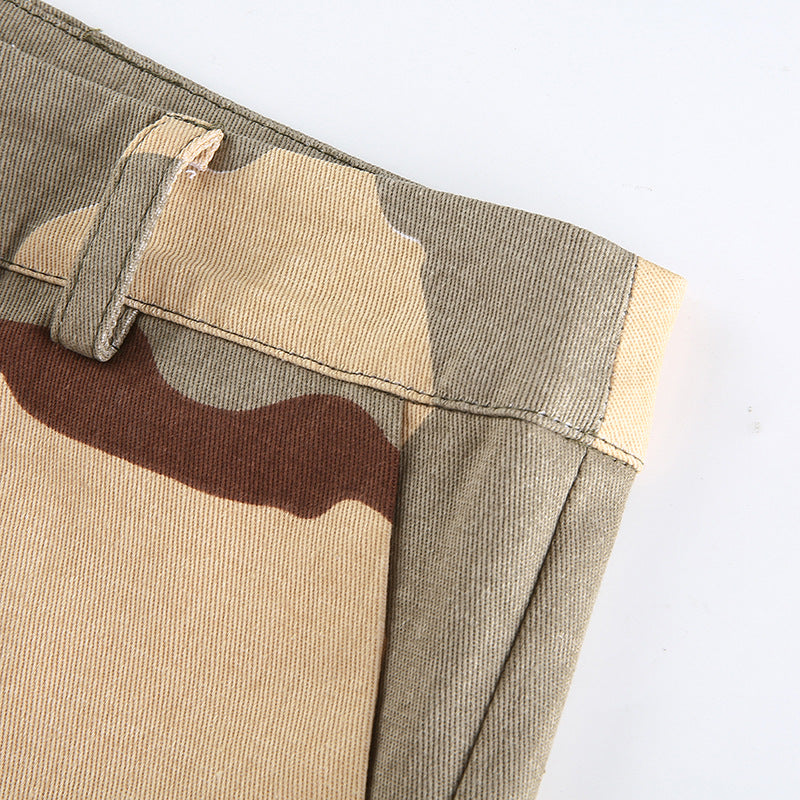 High Waist Camouflage Cargo Pants – Street Style Fit