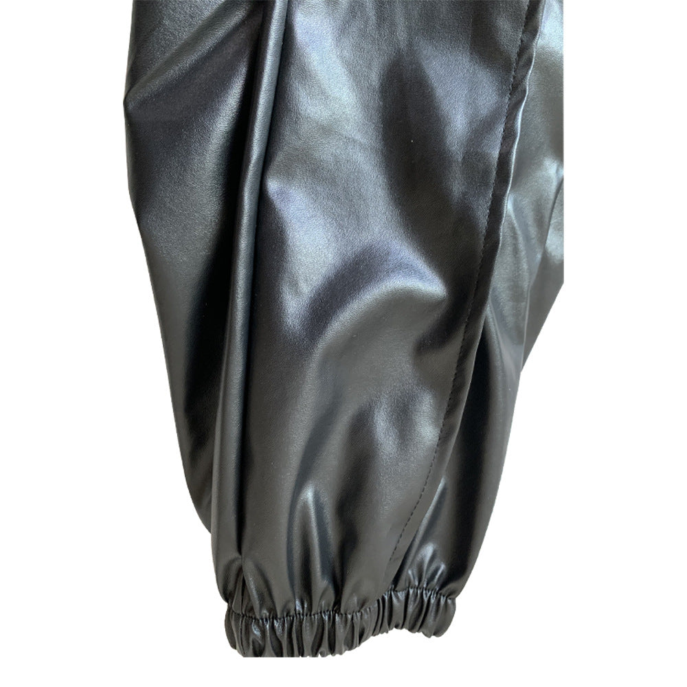 Chic Faux Leather Casual Pants – Everyday Luxe Fit