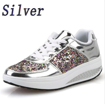 Luxe Glitter Platform Sneakers