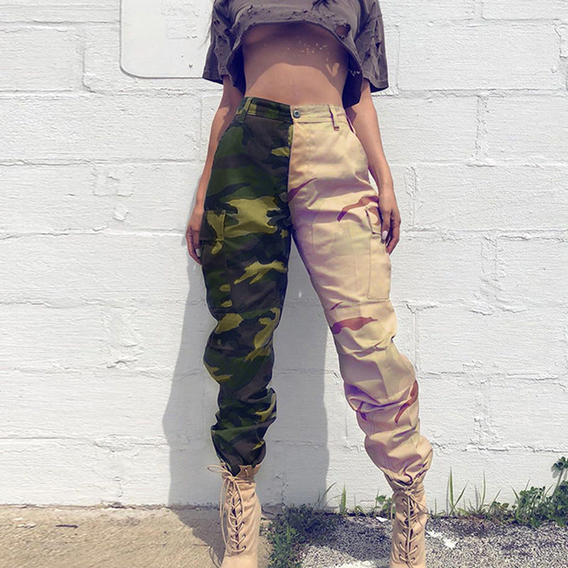 High Waist Camouflage Cargo Pants – Street Style Fit