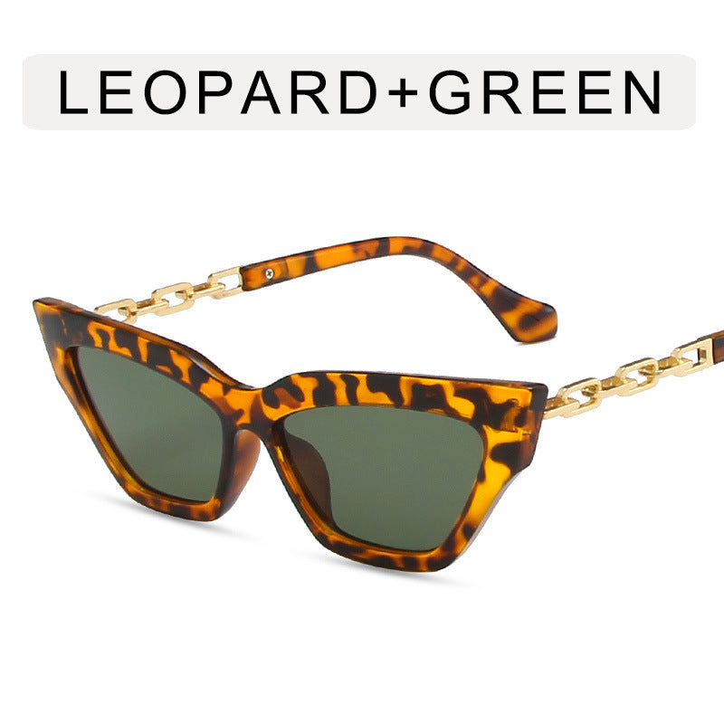 L&N Glam Chain Cat-Eye Sunglasses